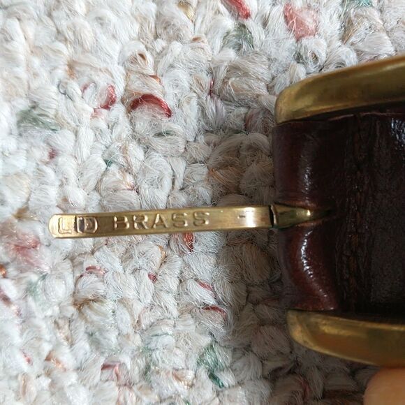 Classic Braided Leather Belt with Gold Buckle - Picture 4 of 10